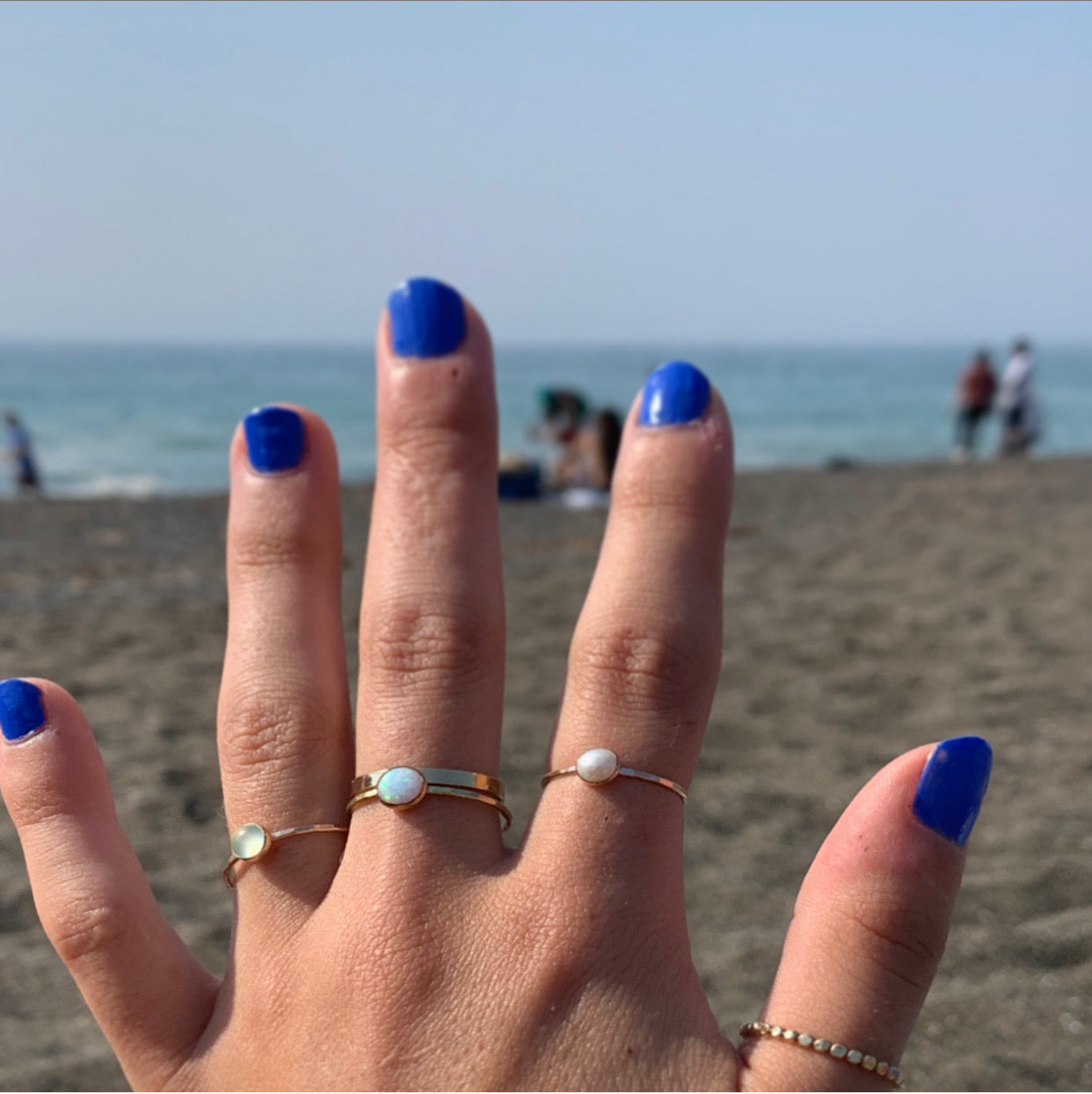 MARION LARGE 6MM OPAL RING