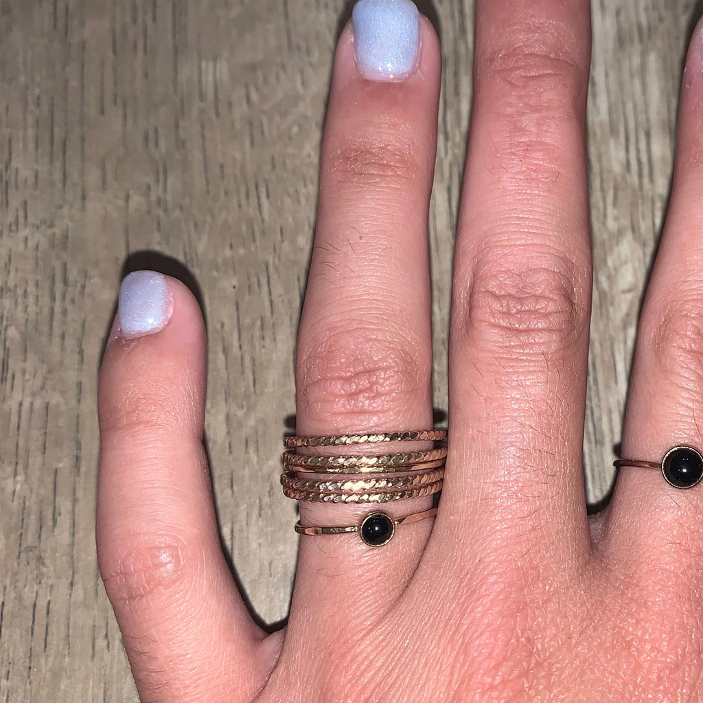 ONYX 5MM GEMSTONE RING