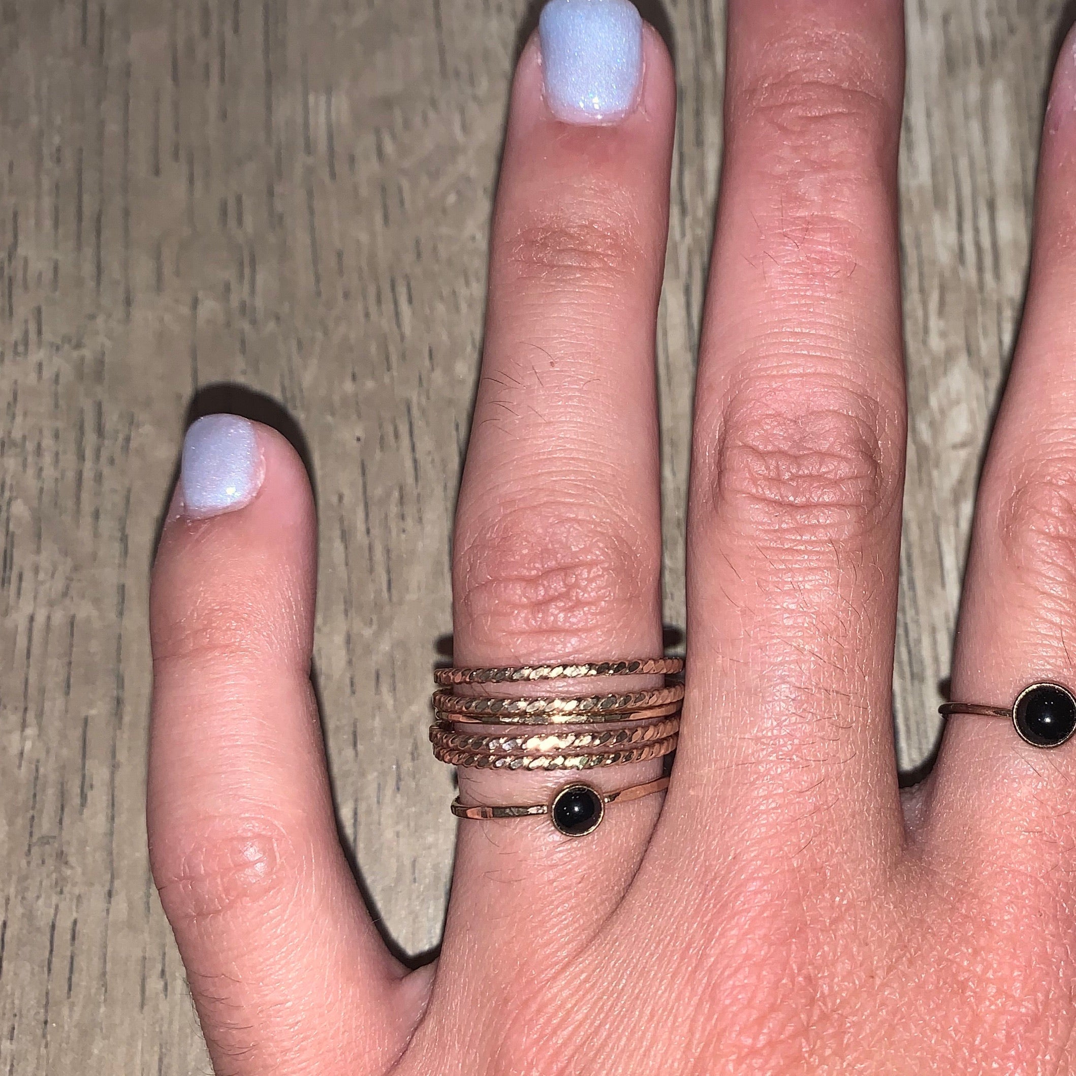 ONYX 5MM GEMSTONE RING