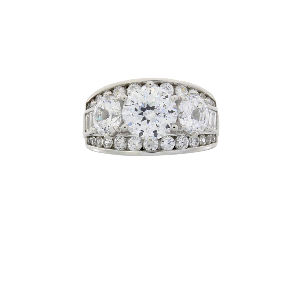 Genuine Cubic Zirconium CZ SS Bridal Sterling Silver
