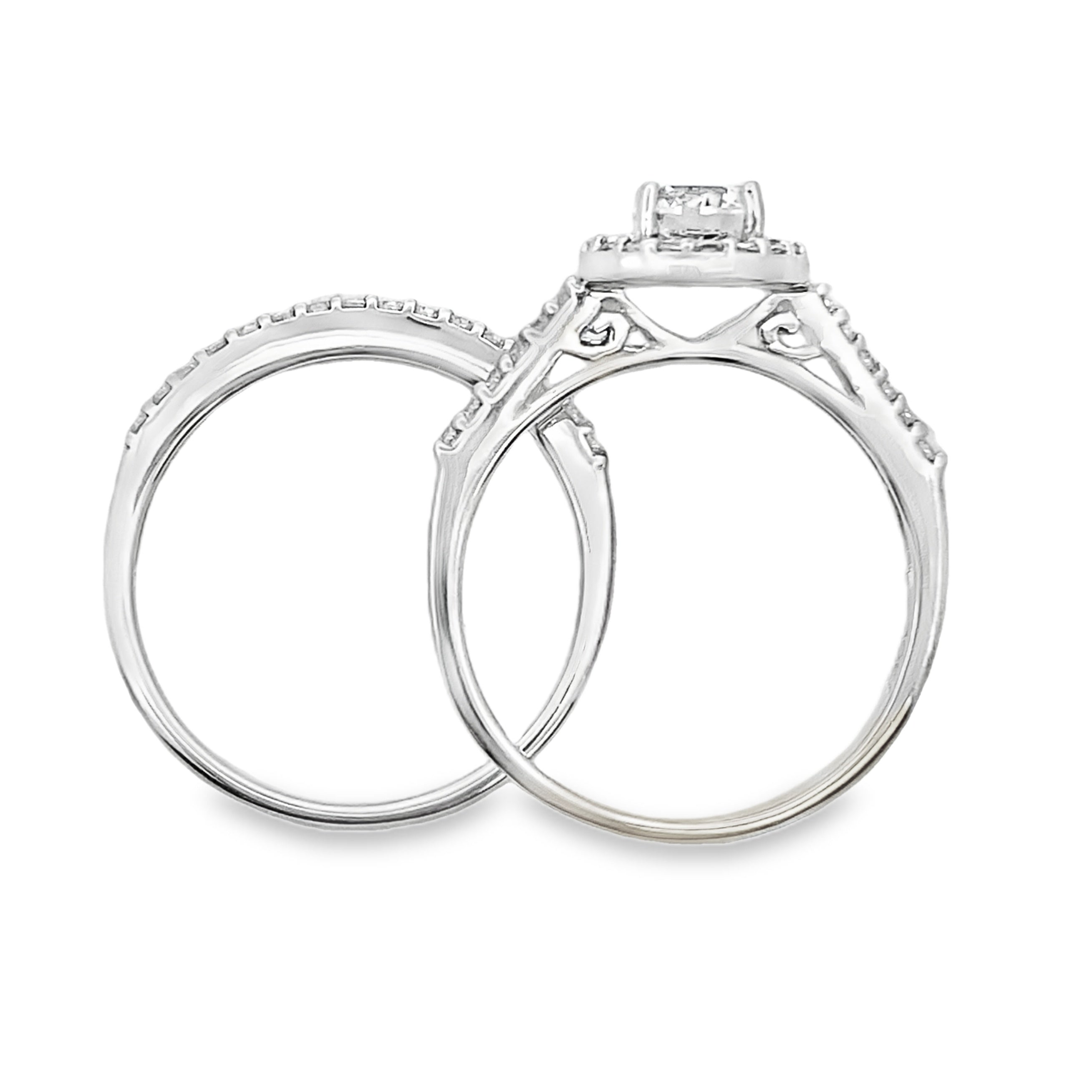 Natural Cubic Zirconia CZ SS Bridal Sterling Silver