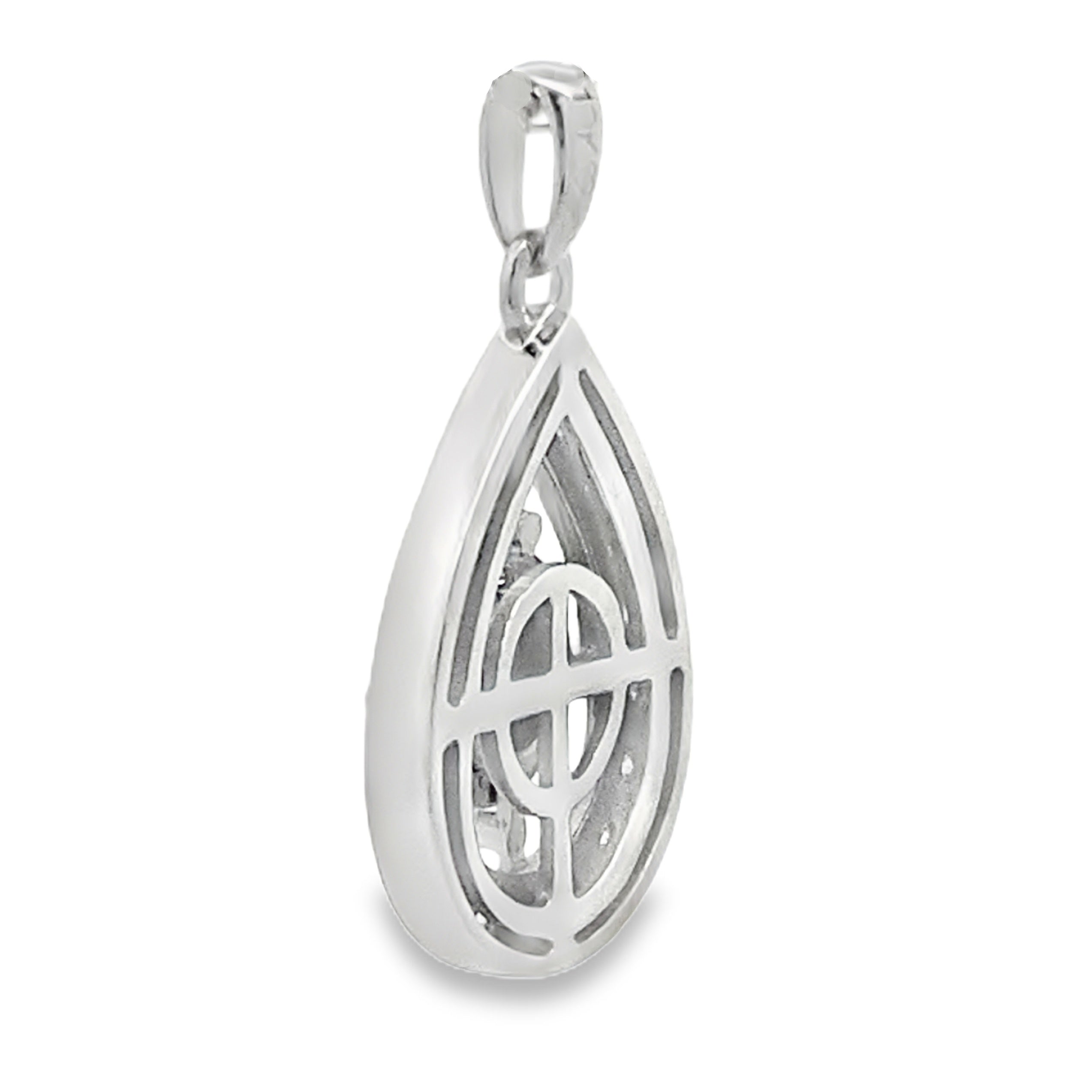 Genuine .25ct Diamond Fashion Pendants 10KT White Gold