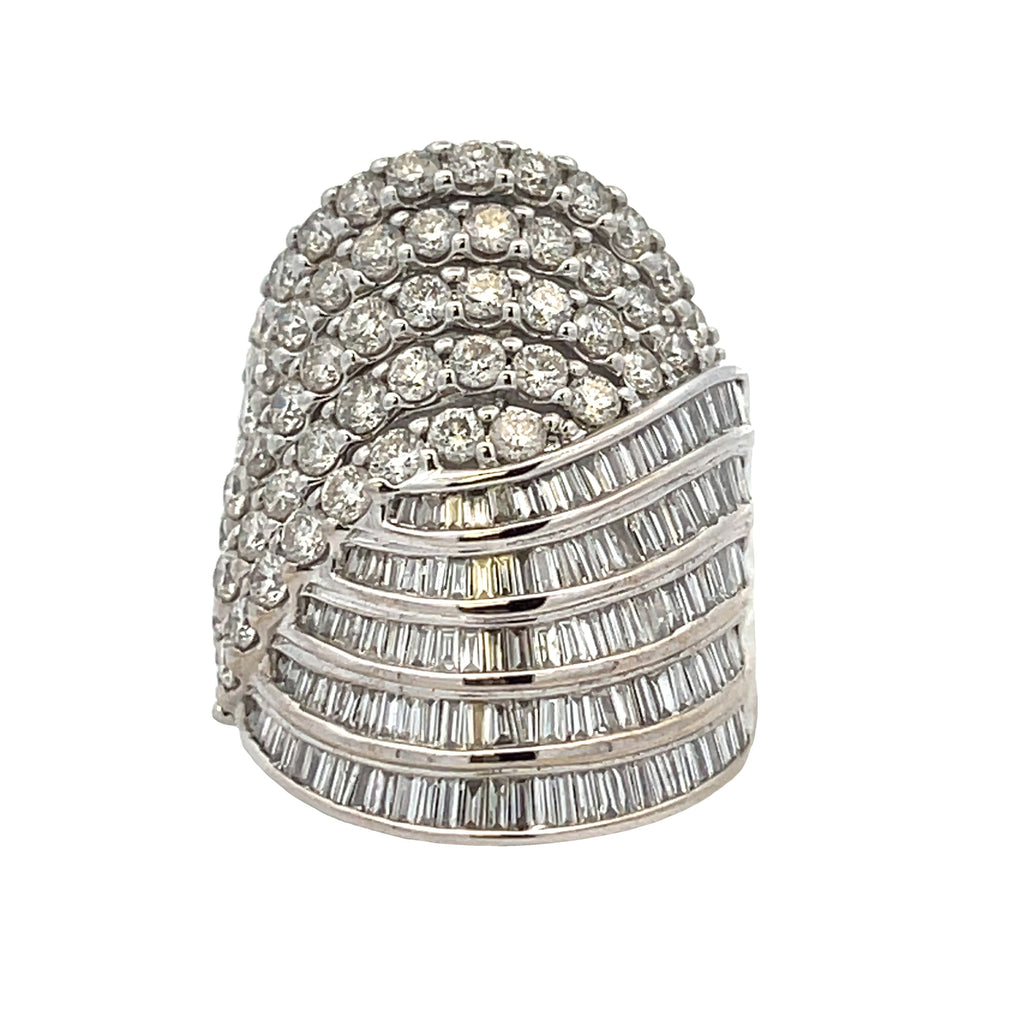 Natural 4.00ct Diamond Ring 10KT White Gold