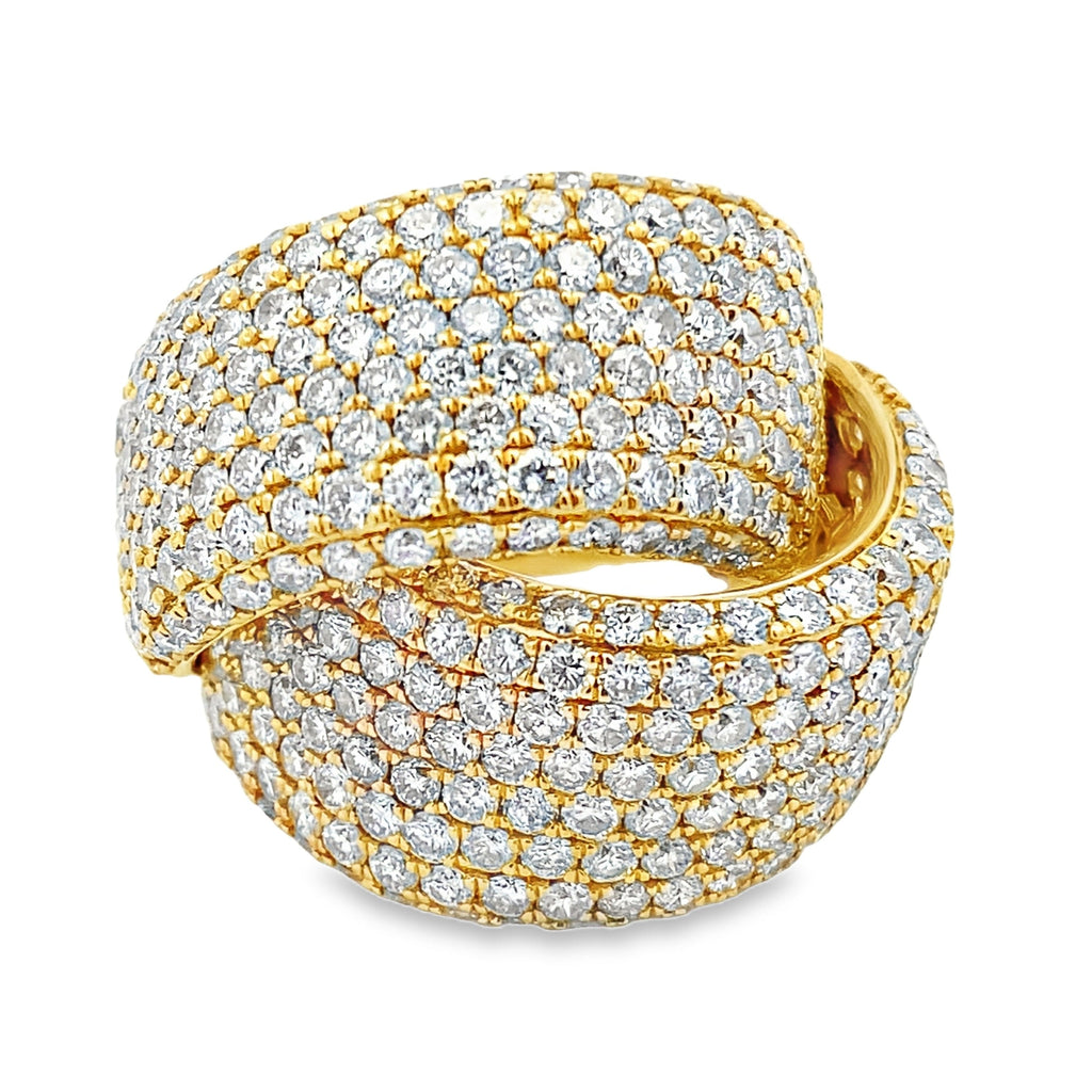 Genuine 5.65ct Diamond Ring 18KT Yellow Gold