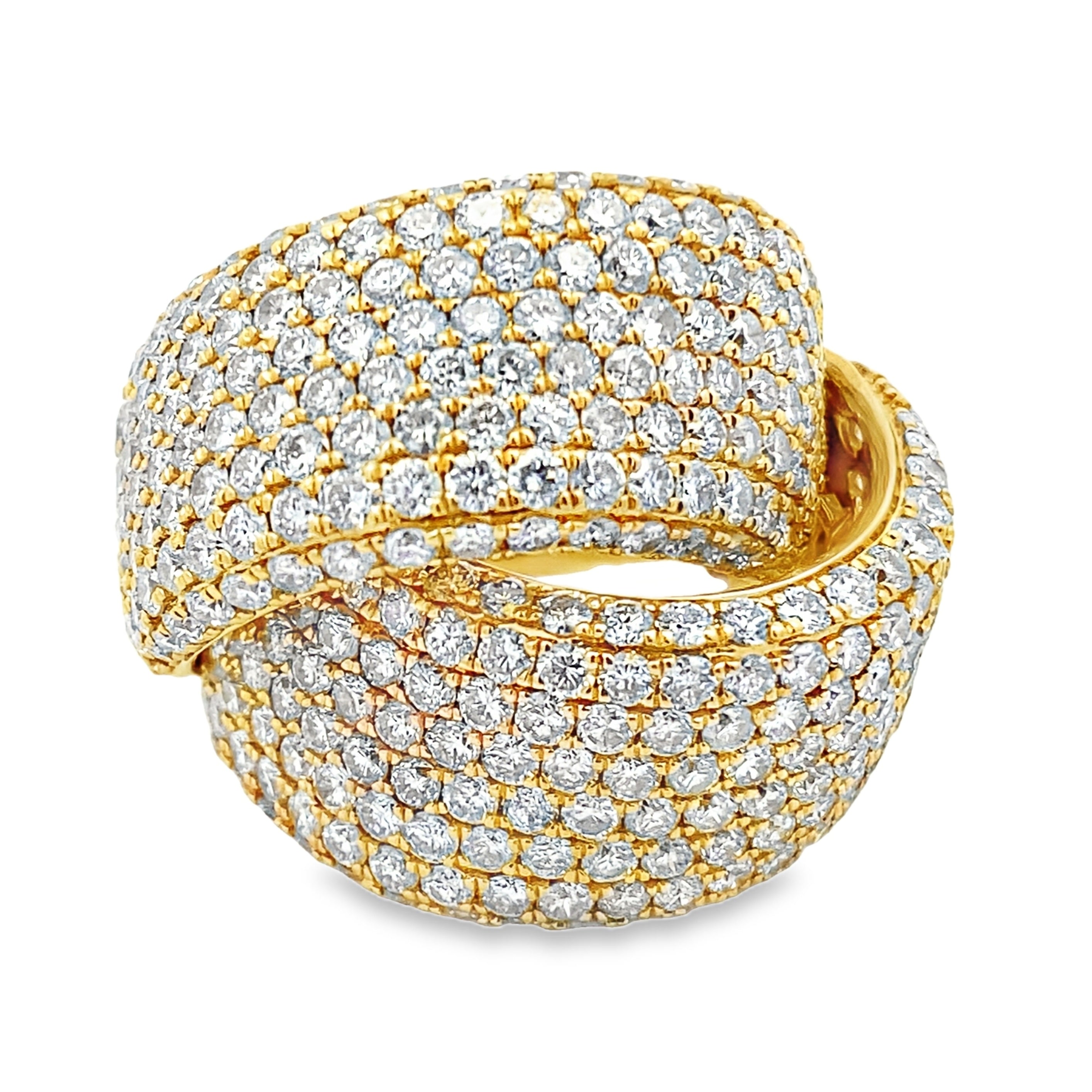 Genuine 5.65ct Diamond Ring 18KT Yellow Gold