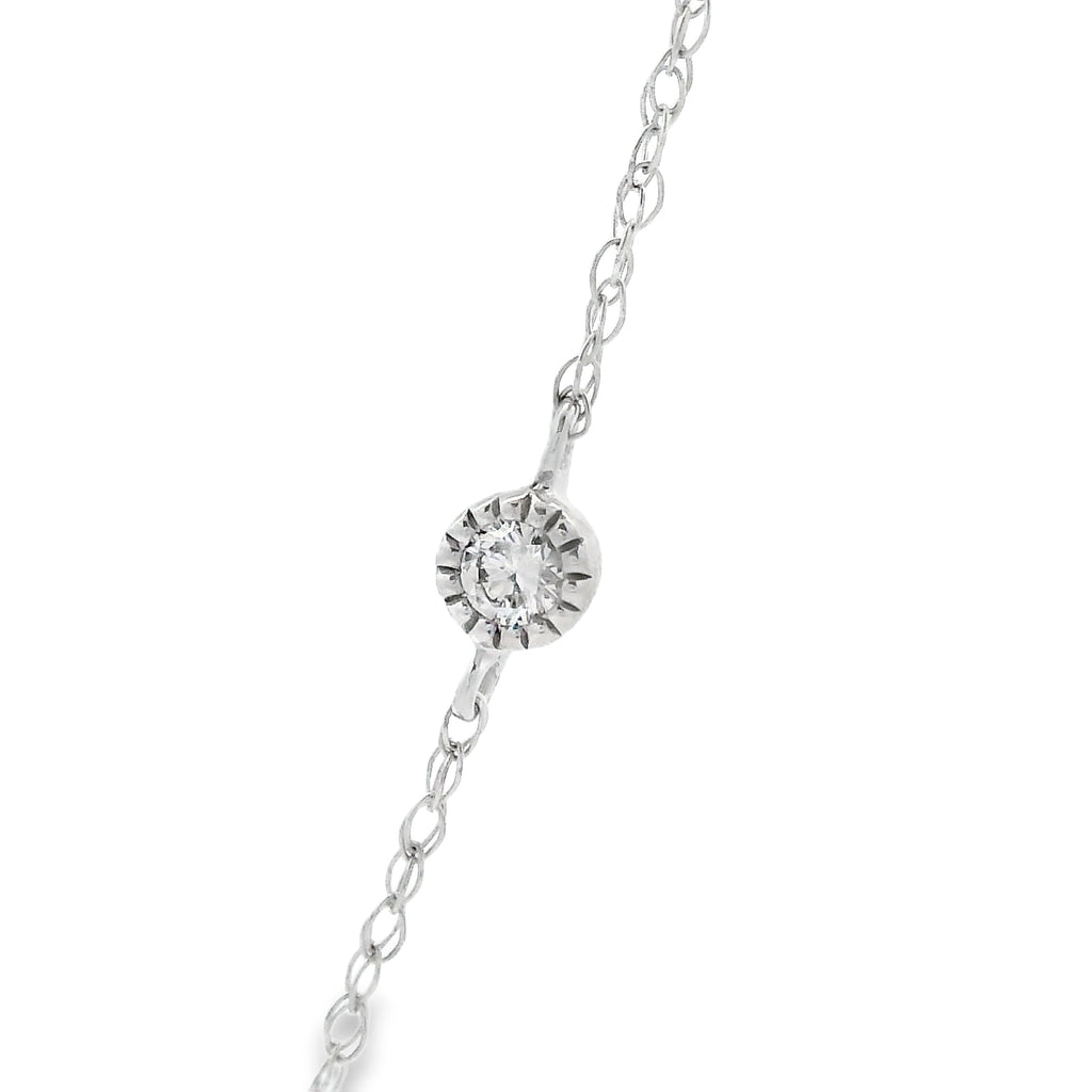 Natural .31ct Diamond Fashion Pendants 14KT White Gold