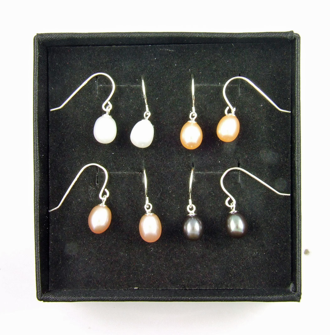 Natural Fresh Water Pearl Jewelry sets Sterling Silver