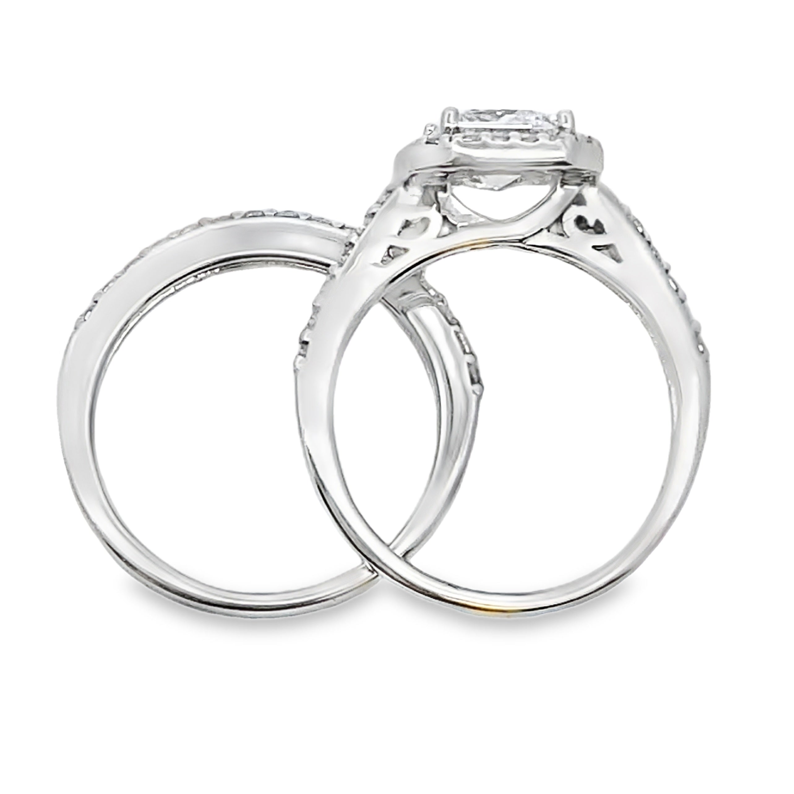 Natural Cubic Zirconia CZ SS Bridal Sterling Silver