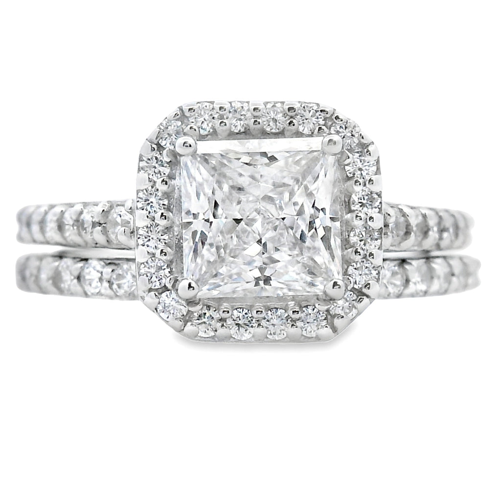 Natural Cubic Zirconia CZ SS Bridal Sterling Silver