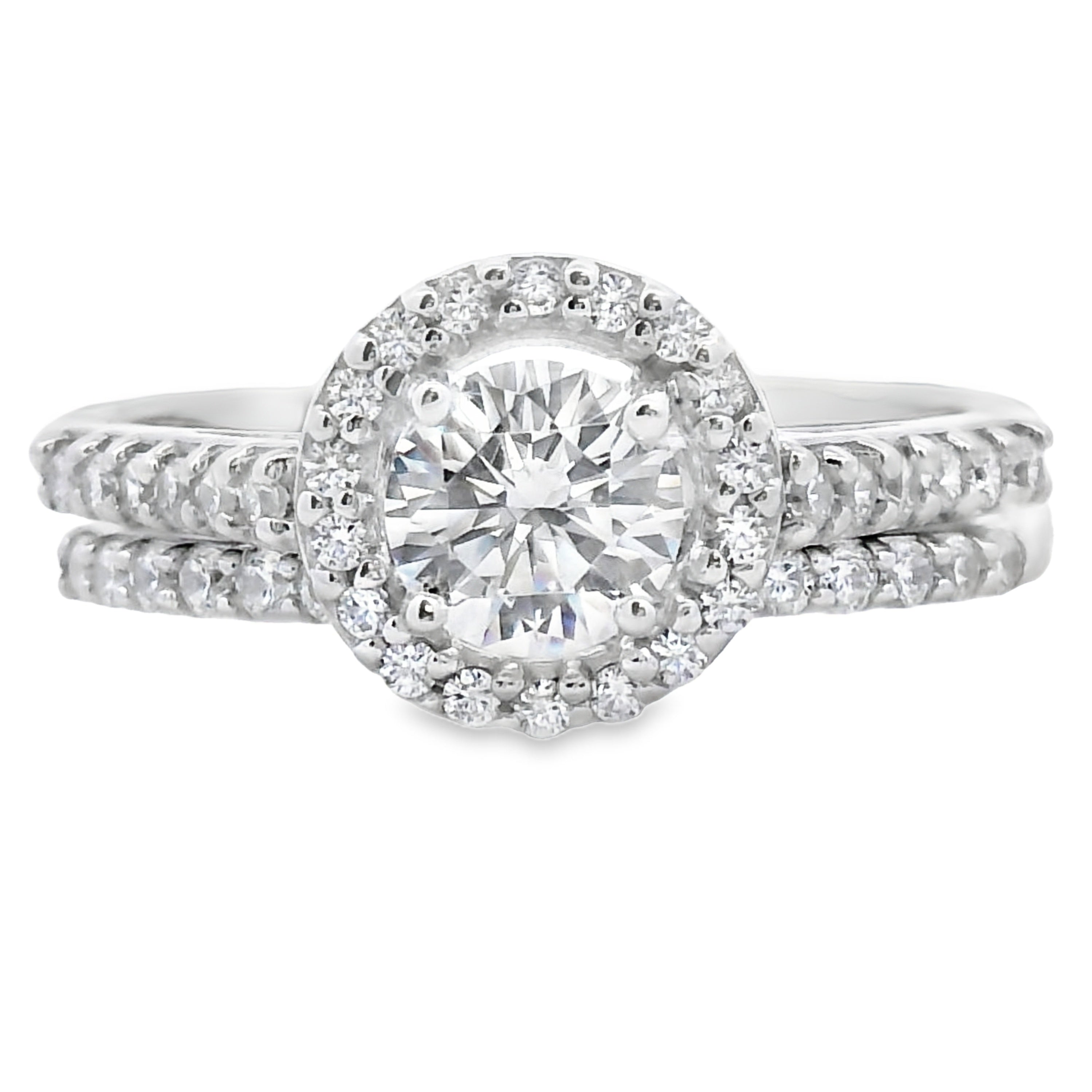 Genuine Cubic Zirconia CZ SS Bridal Sterling Silver