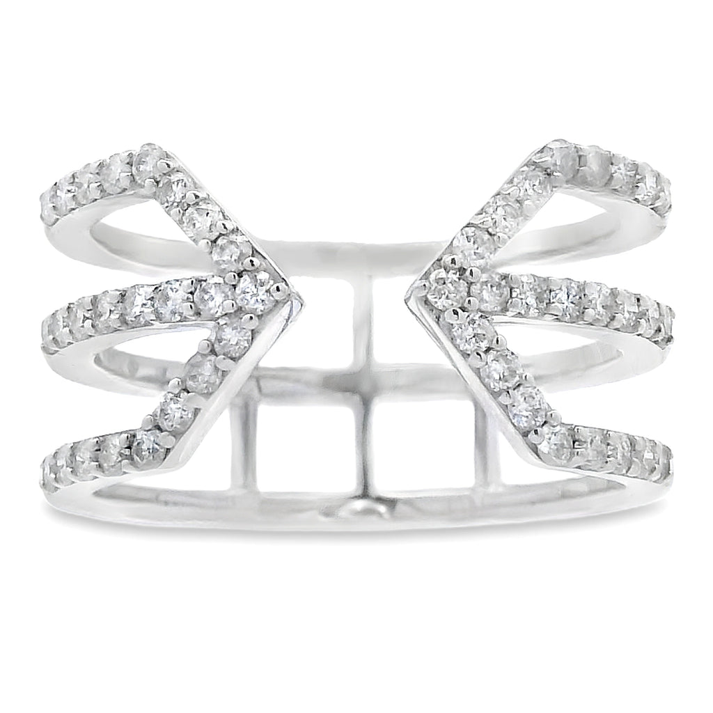 Genuine .50ct Diamond Ring 10KT White Gold