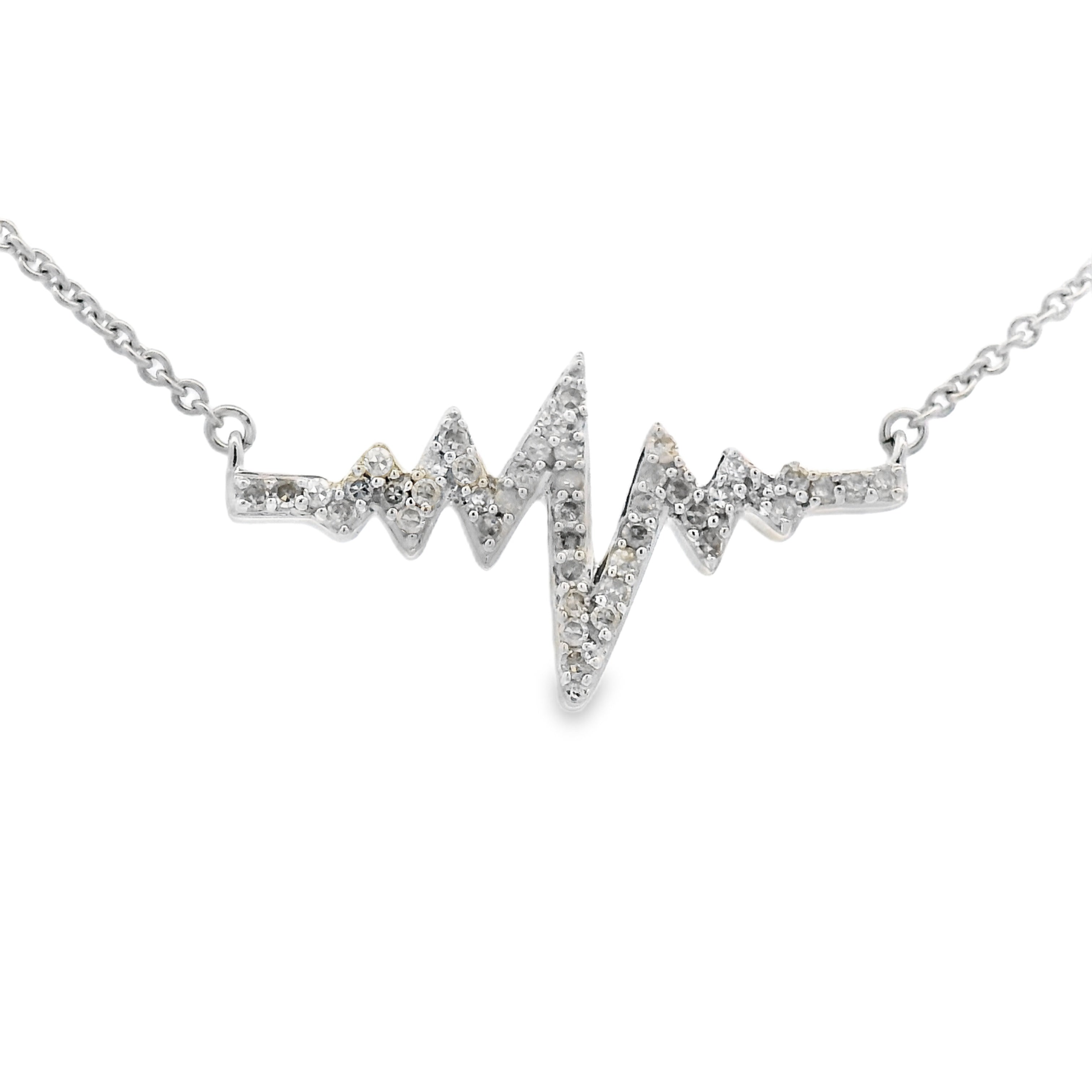 Genuine .17ct Diamond Fashion Pendants Sterling Silver