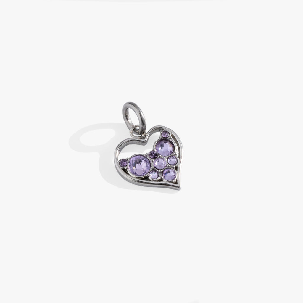 Crystal Heart Interchangeable Charm