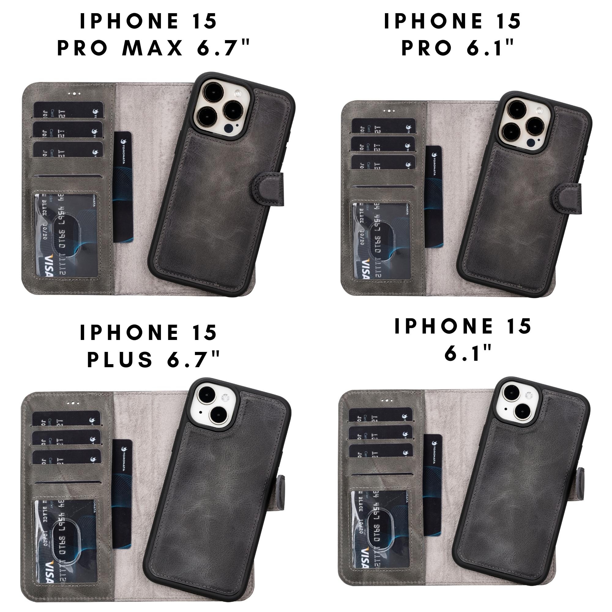 Casper Leather iPhone 15 Series Wallet Case