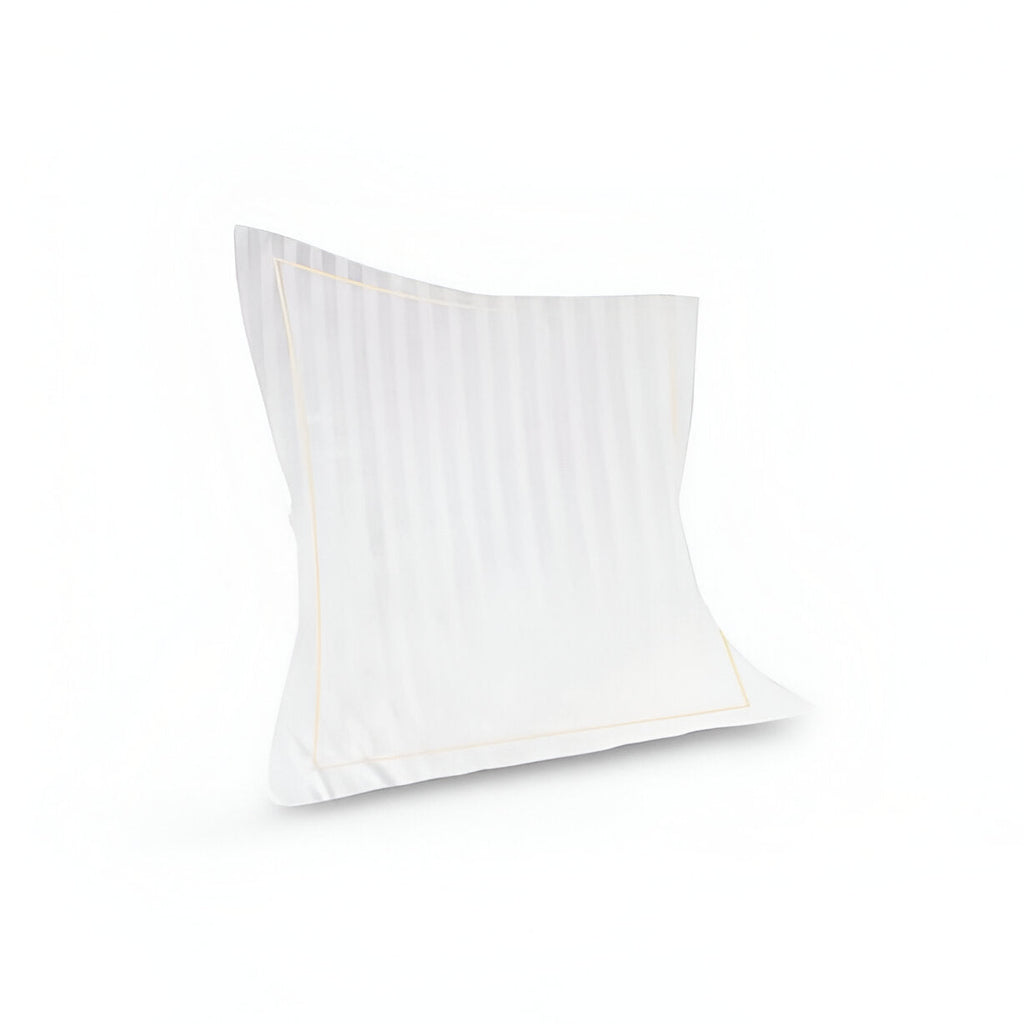 400TC Cotton Single Edge Embroidery Sateen Stripe Duvet Cover Set