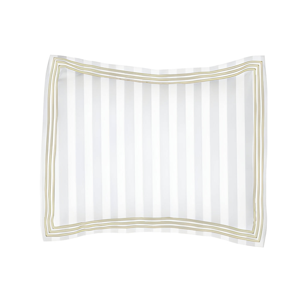 400TC Cotton Sateen Triple Edge Embroidery Stripe Duvet Cover Set