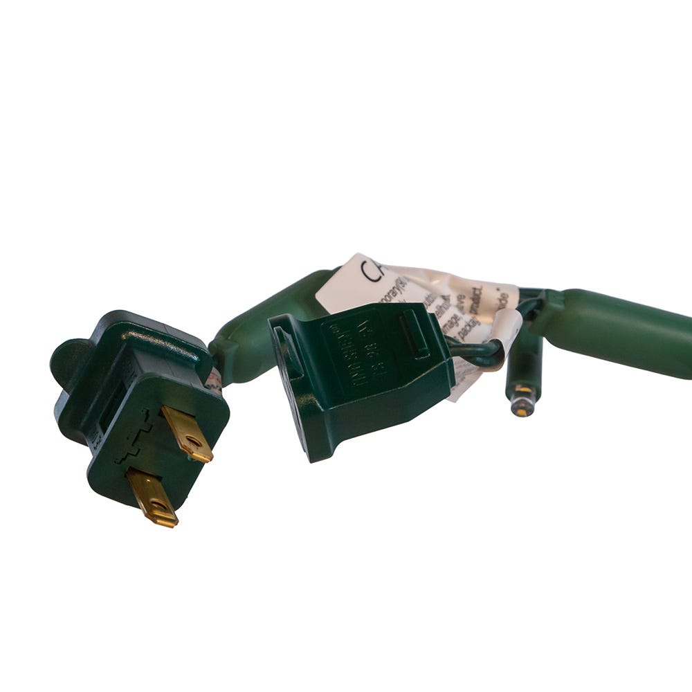 100-Light Classic Warm White LED Green Wire Light Set