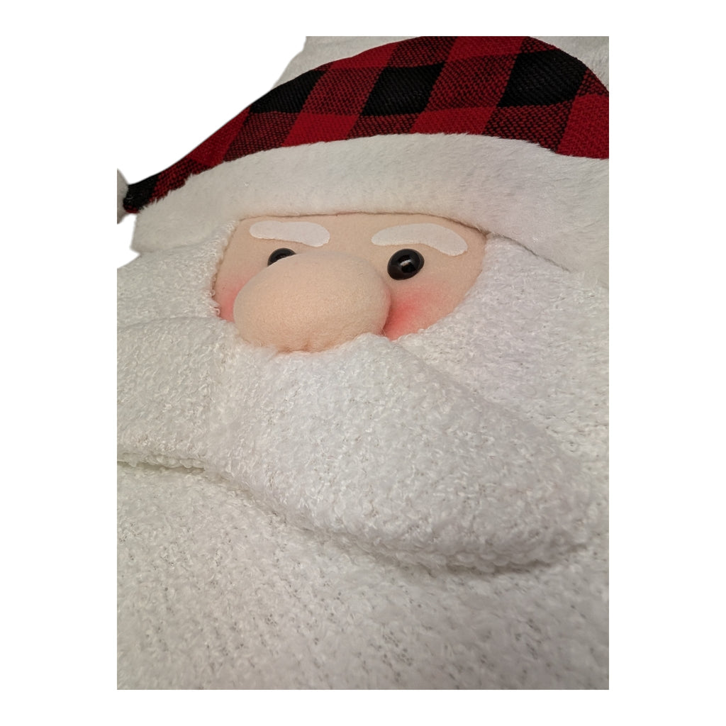 Joyful Santa Plush Stocking