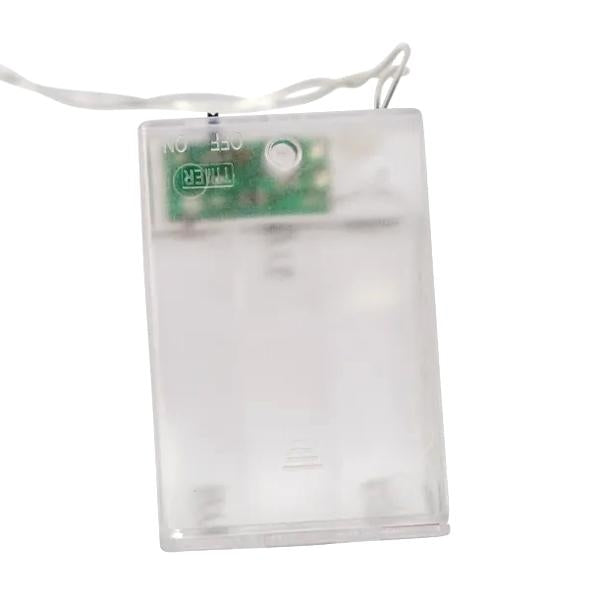 Battery Operated 10-Light Warm White LED Star Clip Light Set