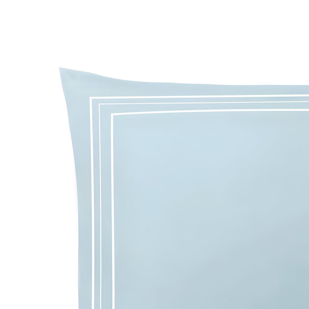 400TC Cotton Classic Luxurious Embroidery Sateen Solid Duvet Cover Set