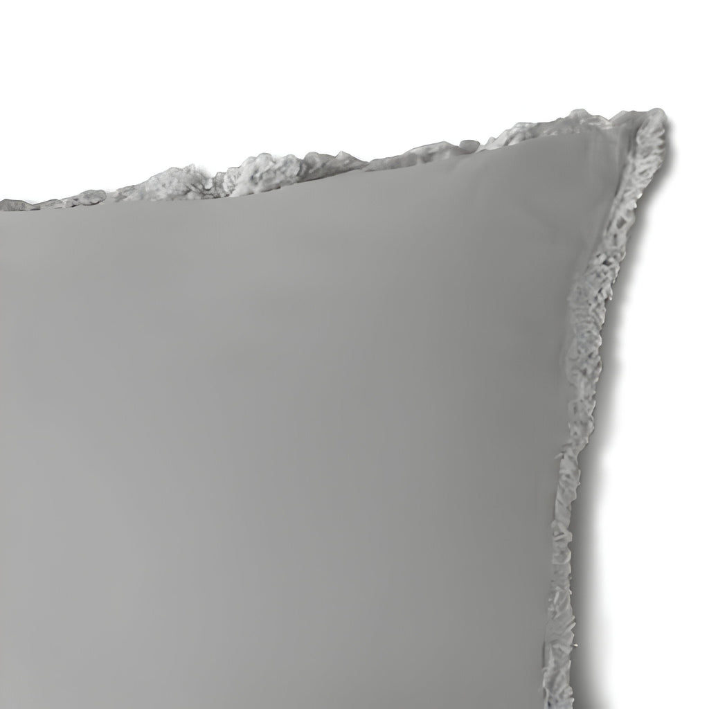 400TC Cotton Sateen Solid Fringe Duvet Cover Set