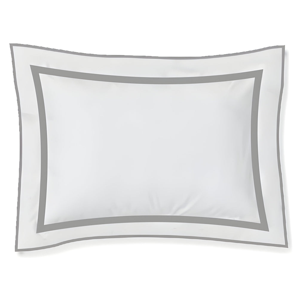 400TC Embroidery & Border Cotton Sateen Solid Duvet Cover Set