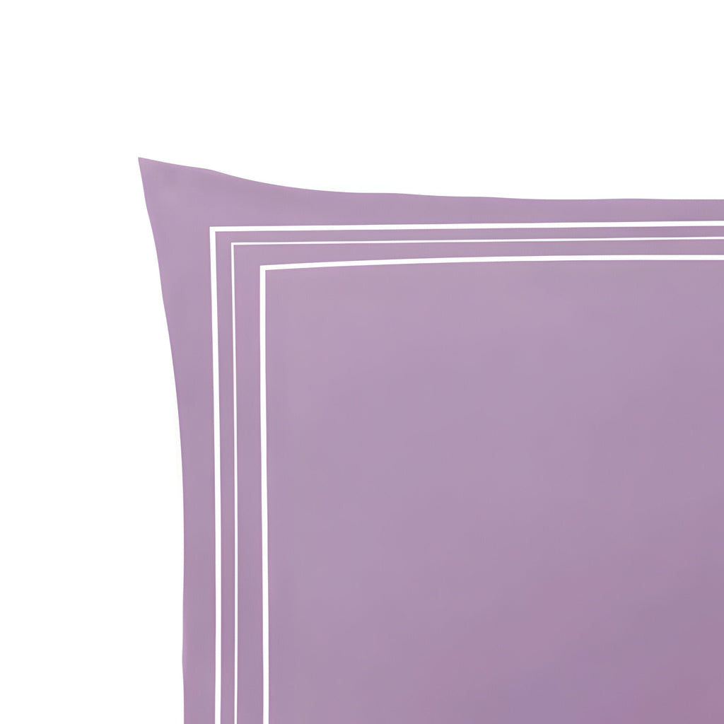 400TC Cotton Classic Luxurious Embroidery Sateen Solid Duvet Cover Set