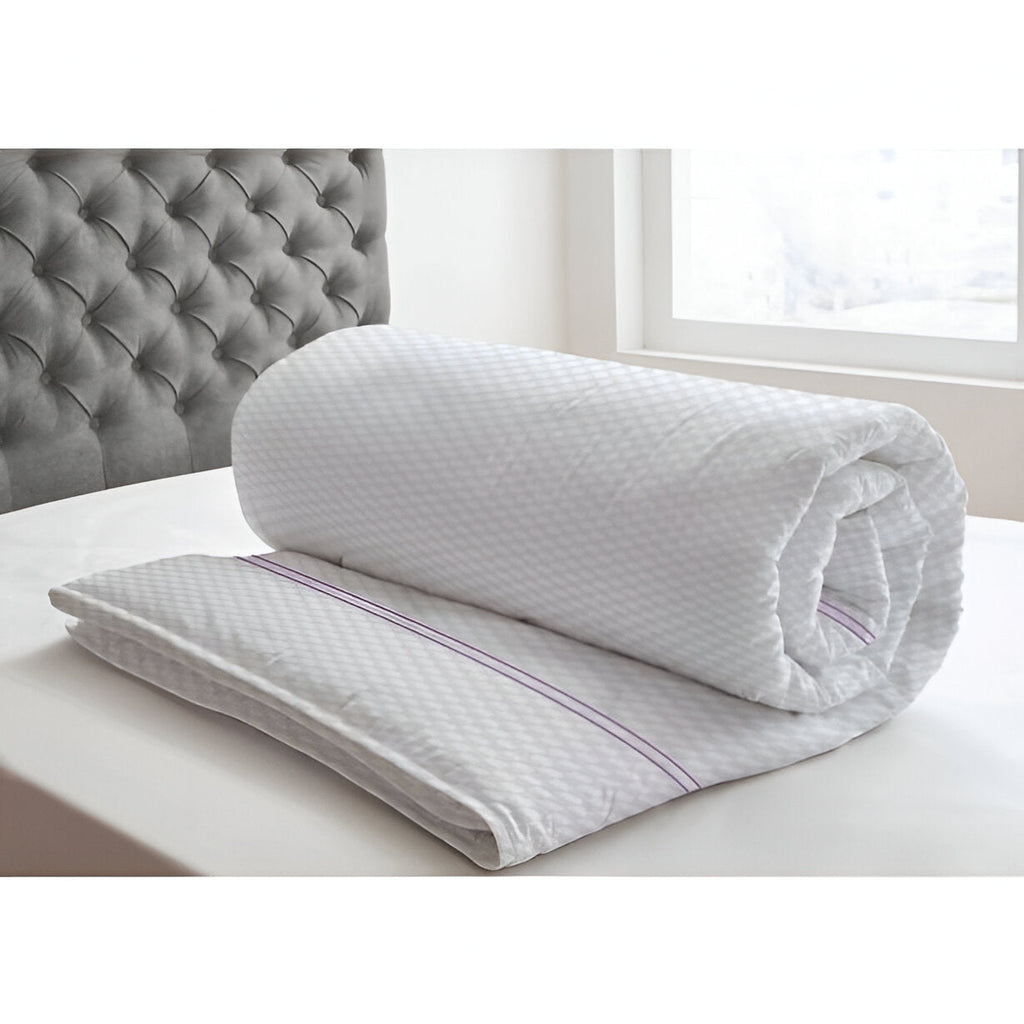 400TC Cotton Double Embroidery Sateen Microcheck Duvet Cover Set