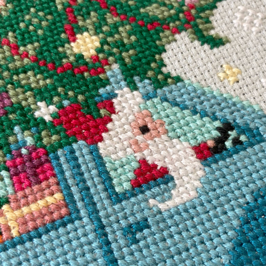 Driving Home for Christmas Cross Stitch Kit – Love Poppet Winter Stitch-Along