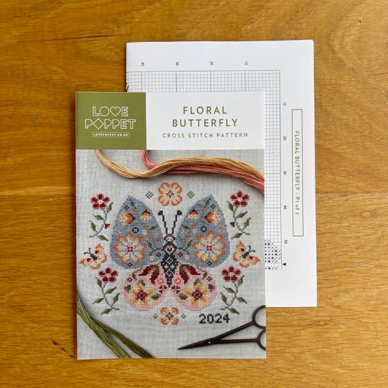 Love Poppet - Floral Butterfly - Printed Pattern