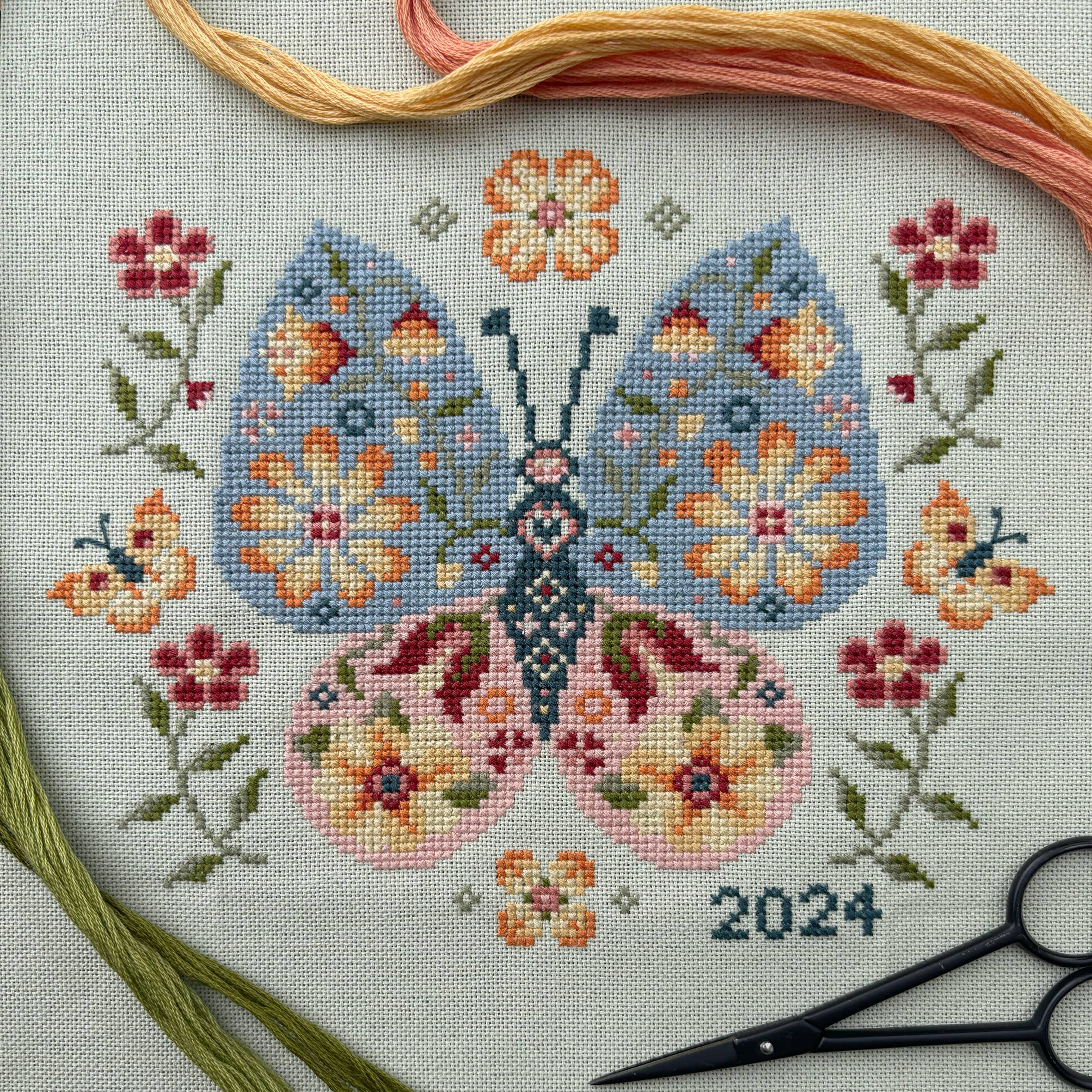 Love Poppet - Floral Butterfly - Printed Pattern