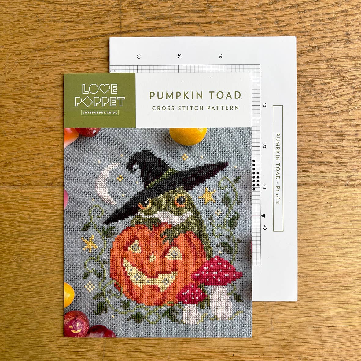 Love Poppet – Pumpkin Toad Cross Stitch Kit