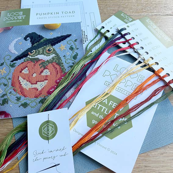 Love Poppet – Pumpkin Toad Cross Stitch Kit
