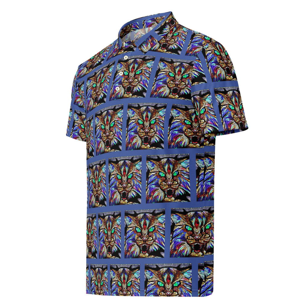 Blue Wildcat Men’s Slim Fit Polo Shirt