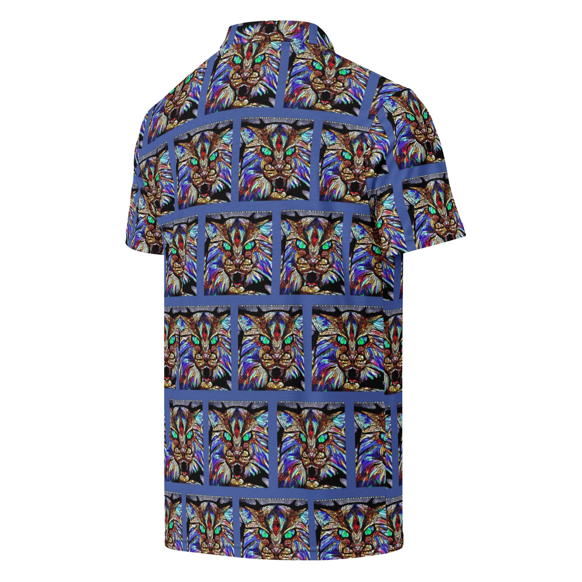 Blue Wildcat Men’s Slim Fit Polo Shirt