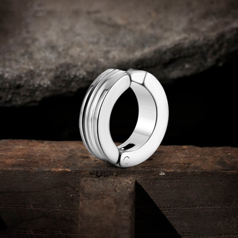 Minimalist Geometric Stainless Steel Ear Cuffs