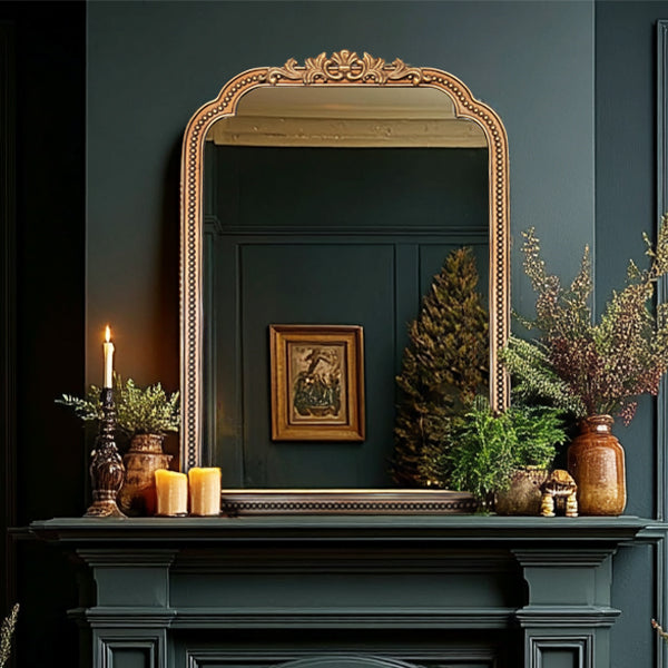 Antique Inspired Ornate Gold Mirror