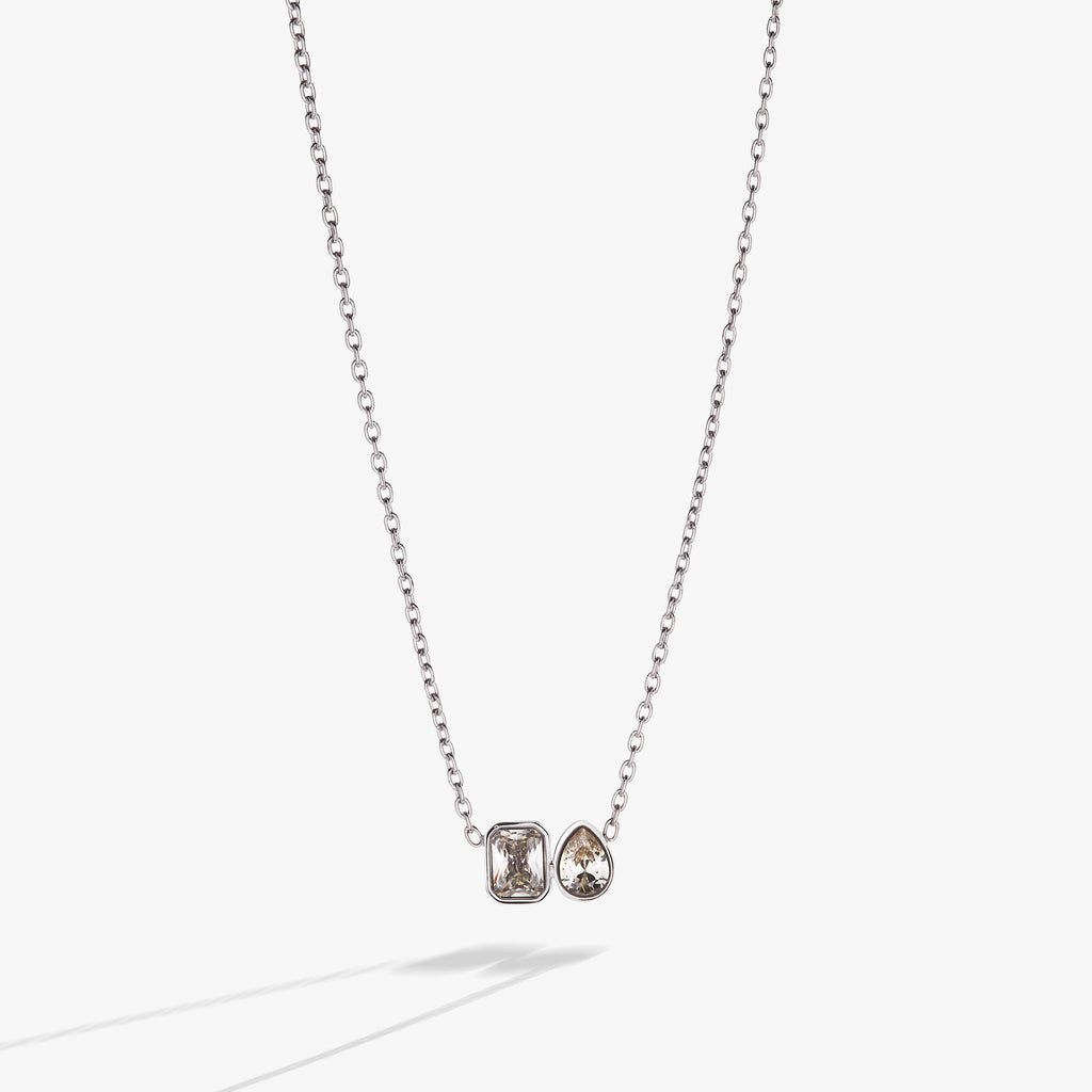 Toi et Moi Two Stone Necklace