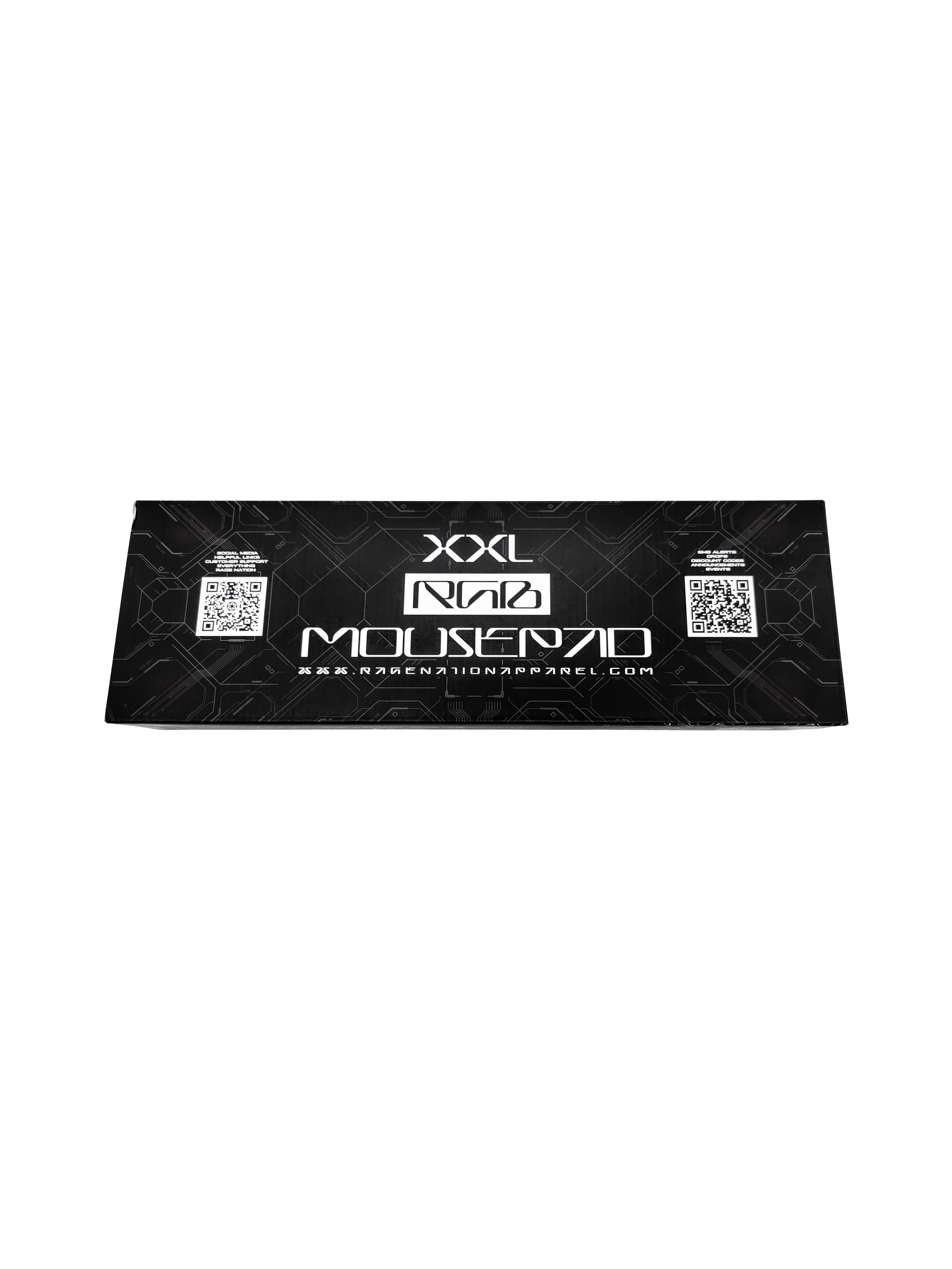 WOUNDS TO WISDOM V1 ✦ MONOCHROME ✦ XXL RGB Gaming Mouse Pad