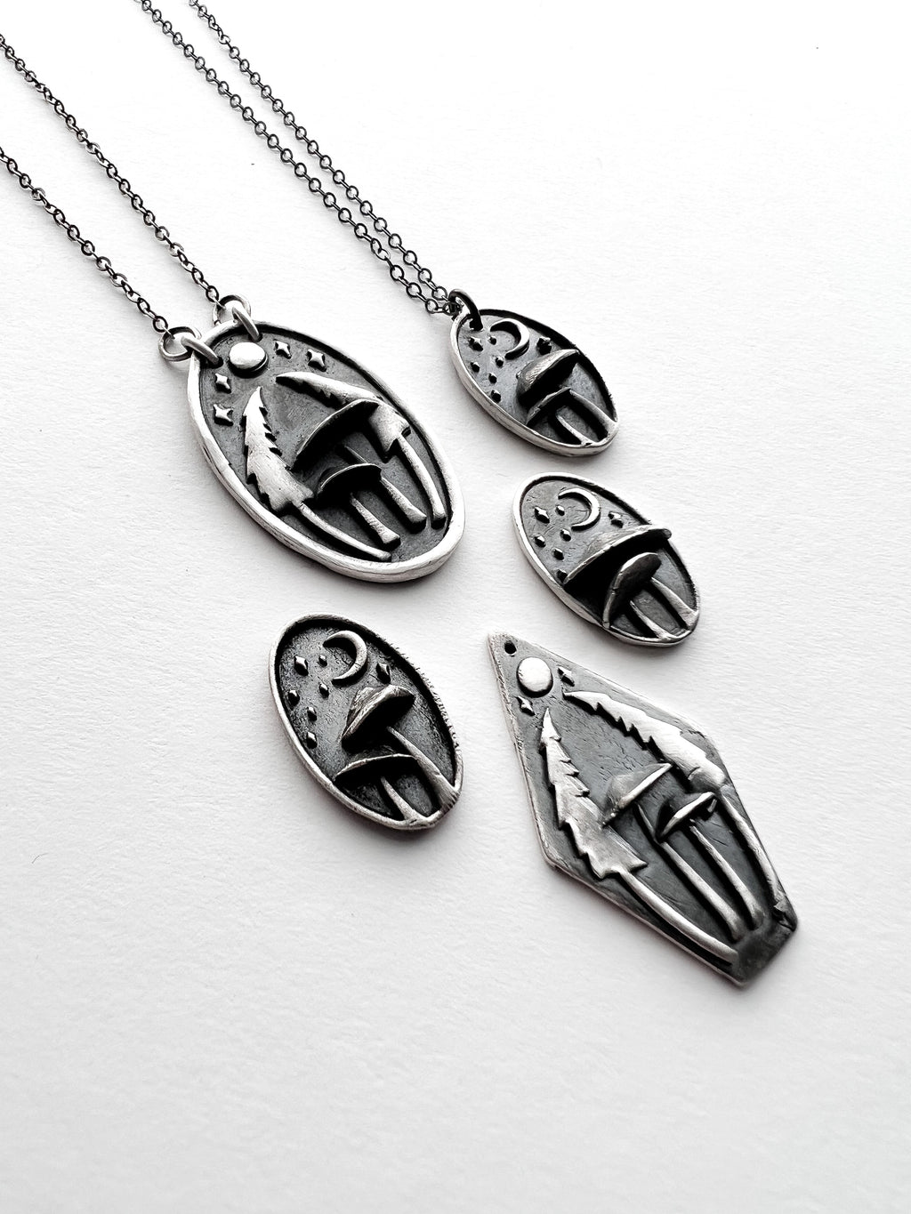 Mushrooms in the Forest Necklaces