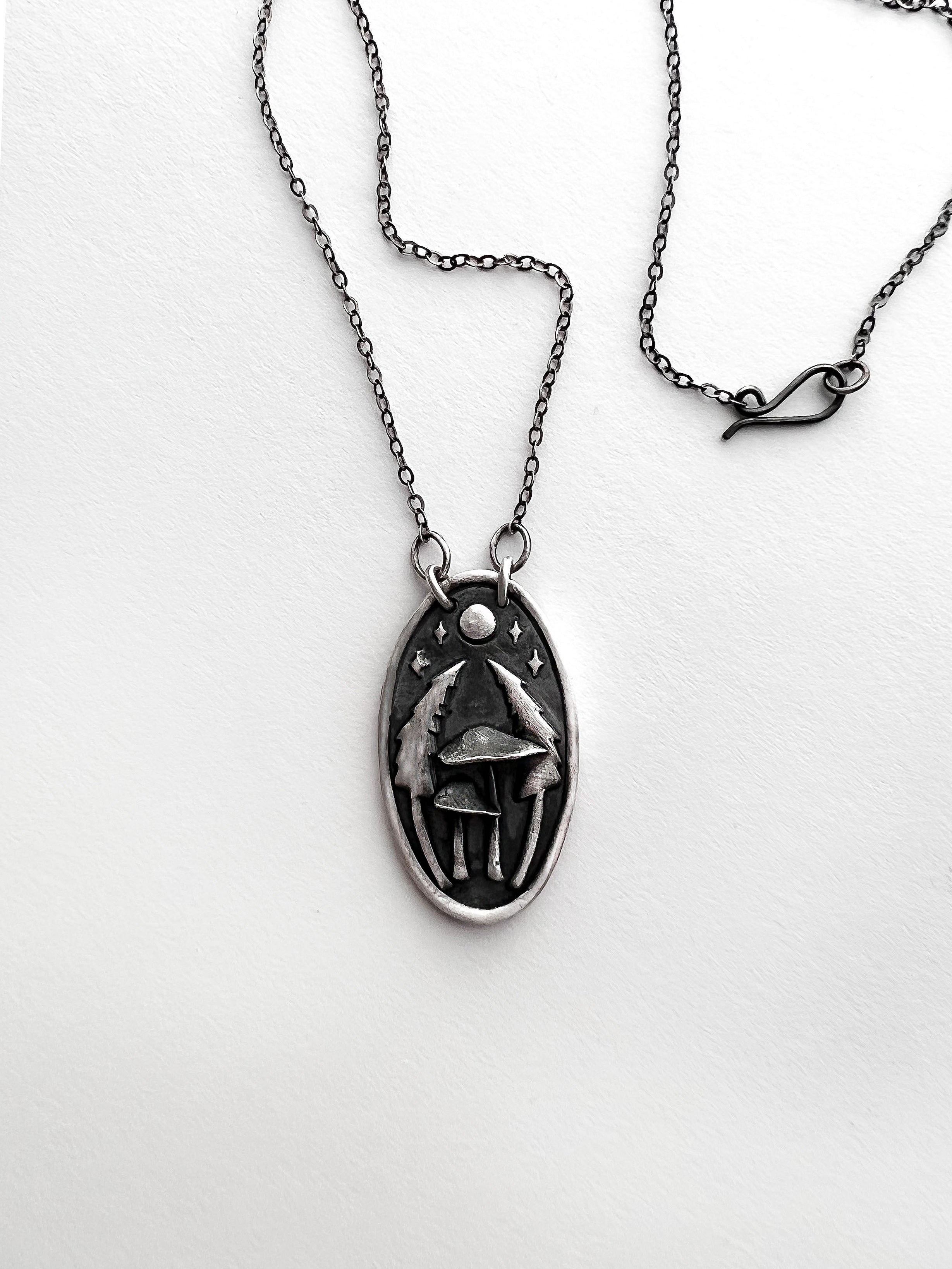Mushrooms in the Forest Necklaces