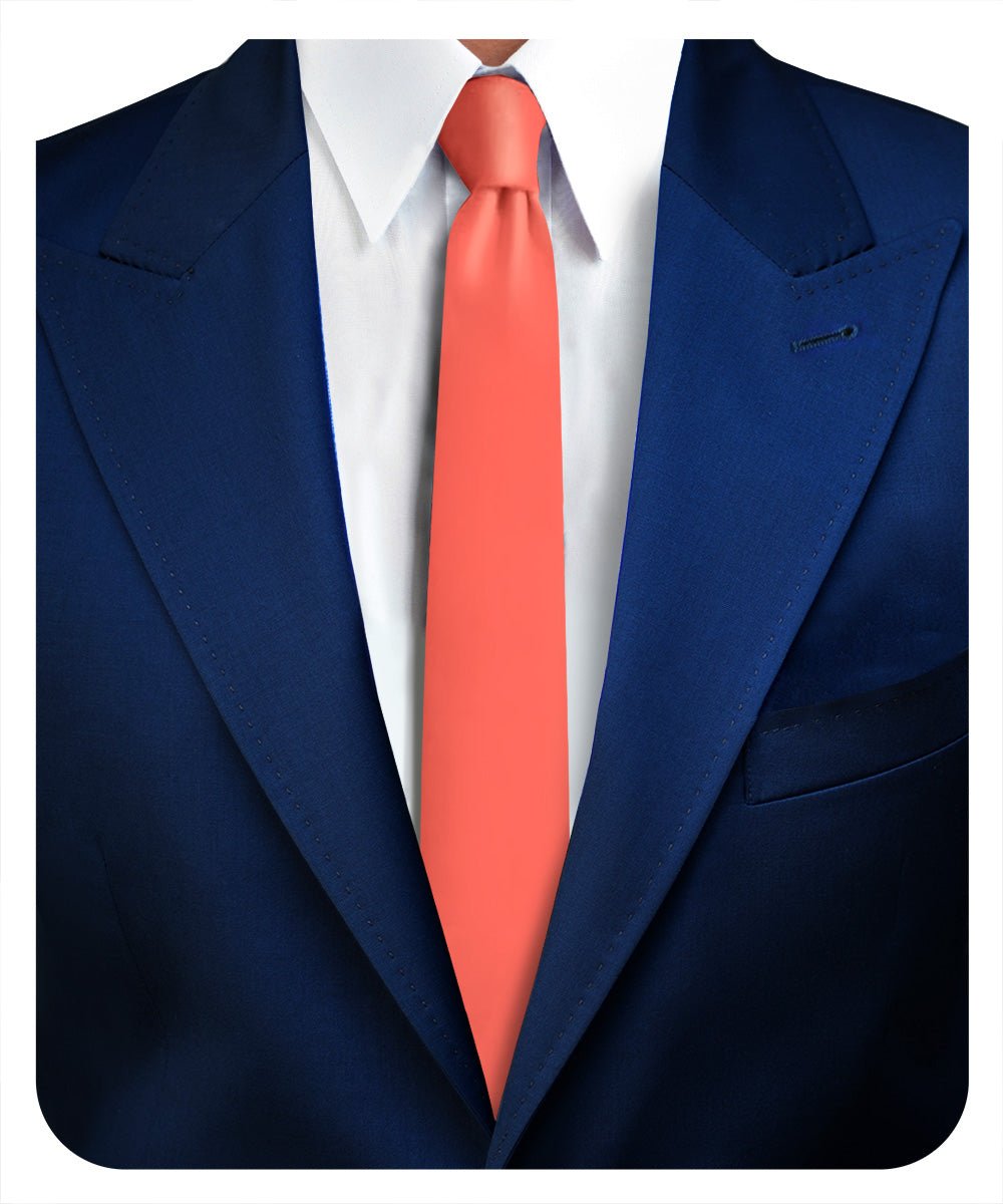 Vittorio Farina Men's Satin Skinny Necktie