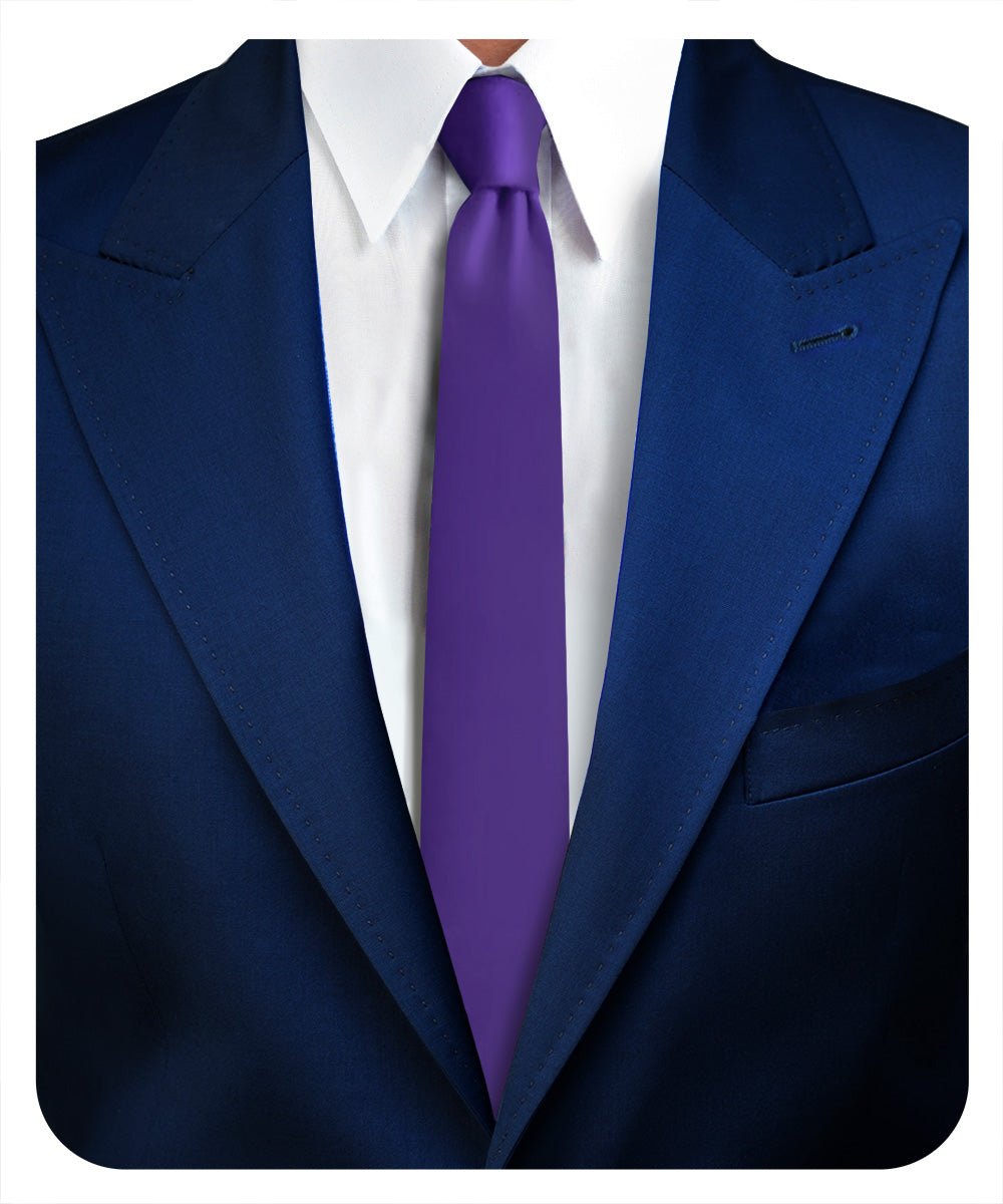 Vittorio Farina Men's Satin Skinny Necktie