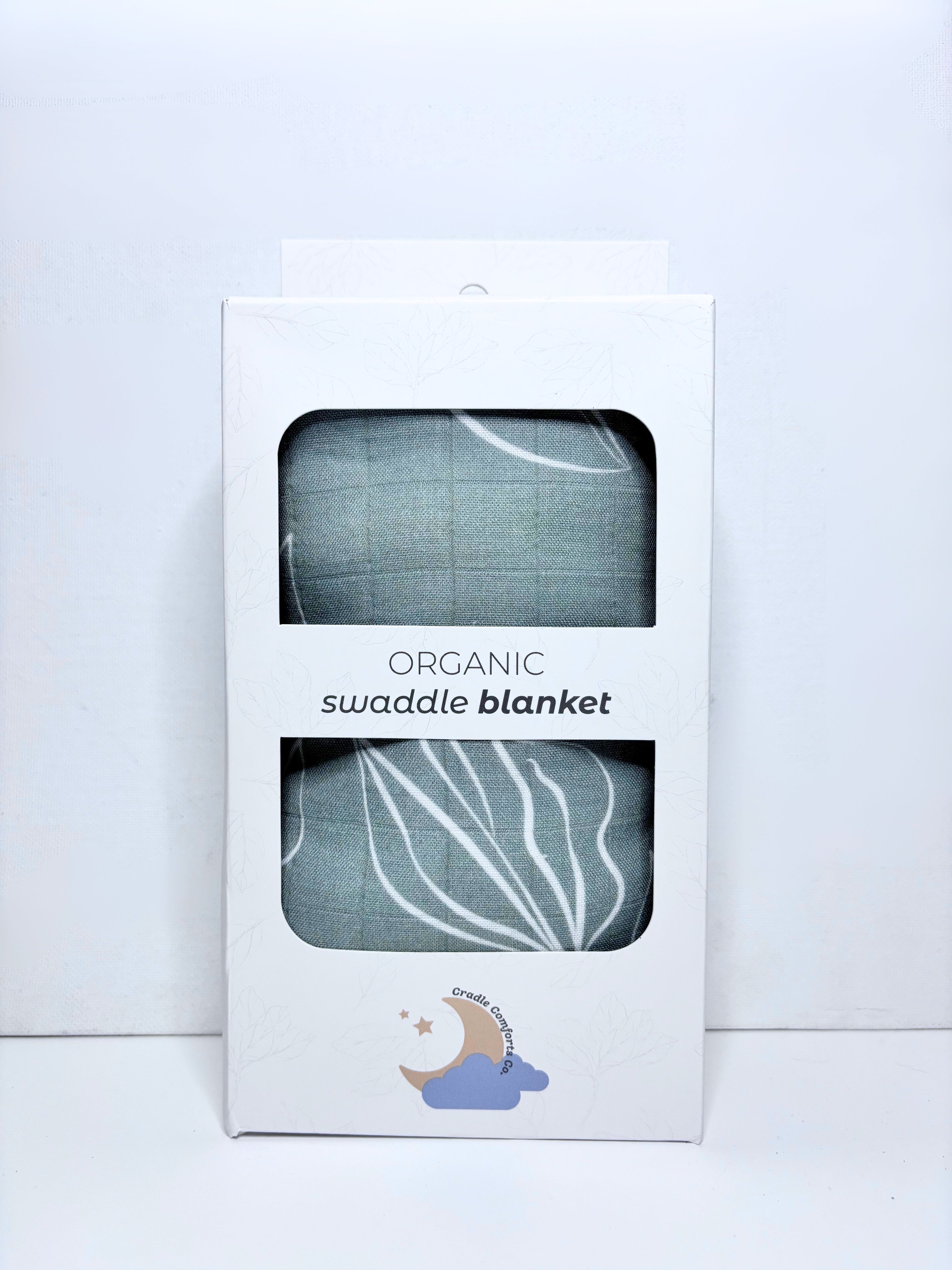 Natural Oasis Willow Organic Bamboo Cotton Muslin Swaddle Blanket