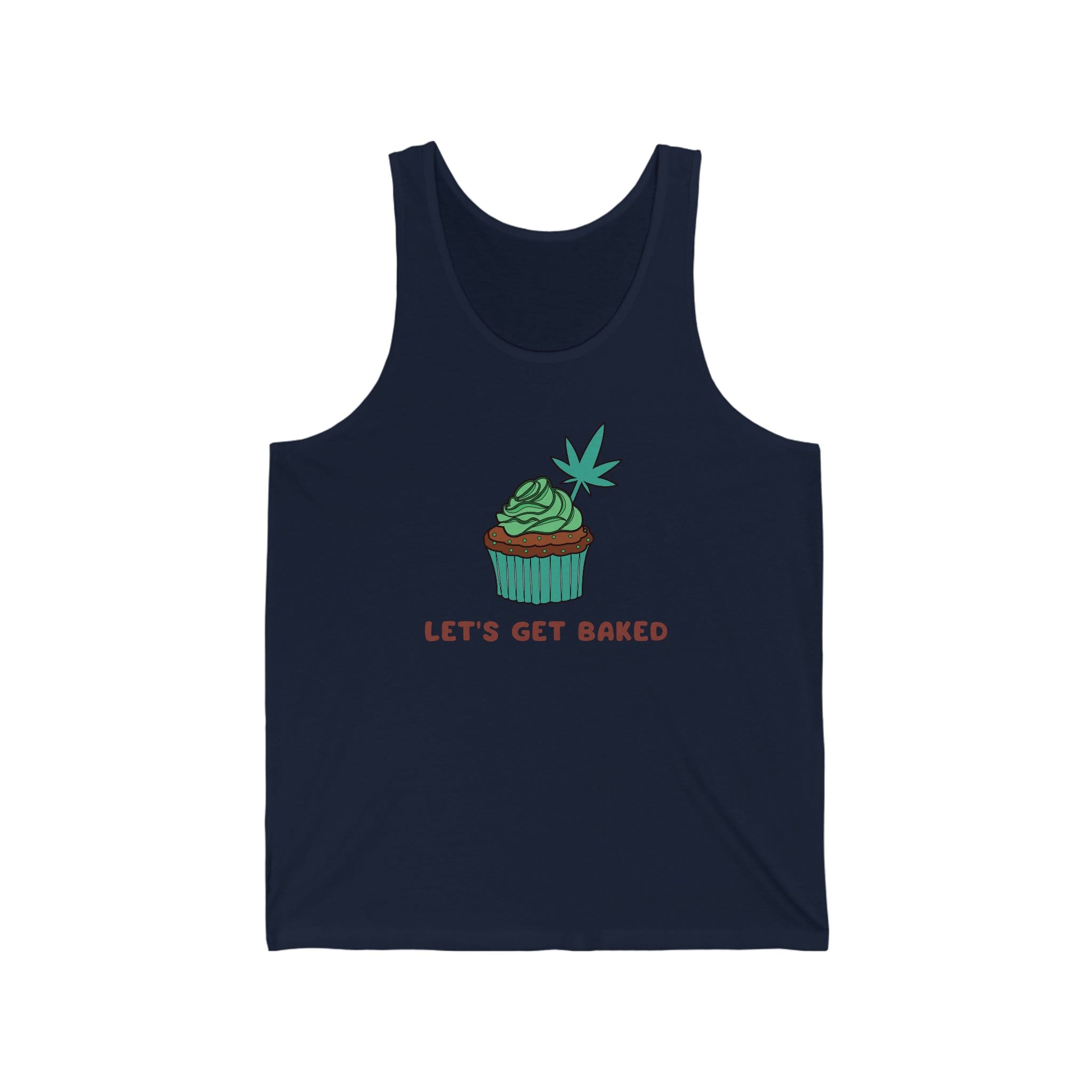 Let's Get Baked Cannabis Jersey Tank Top