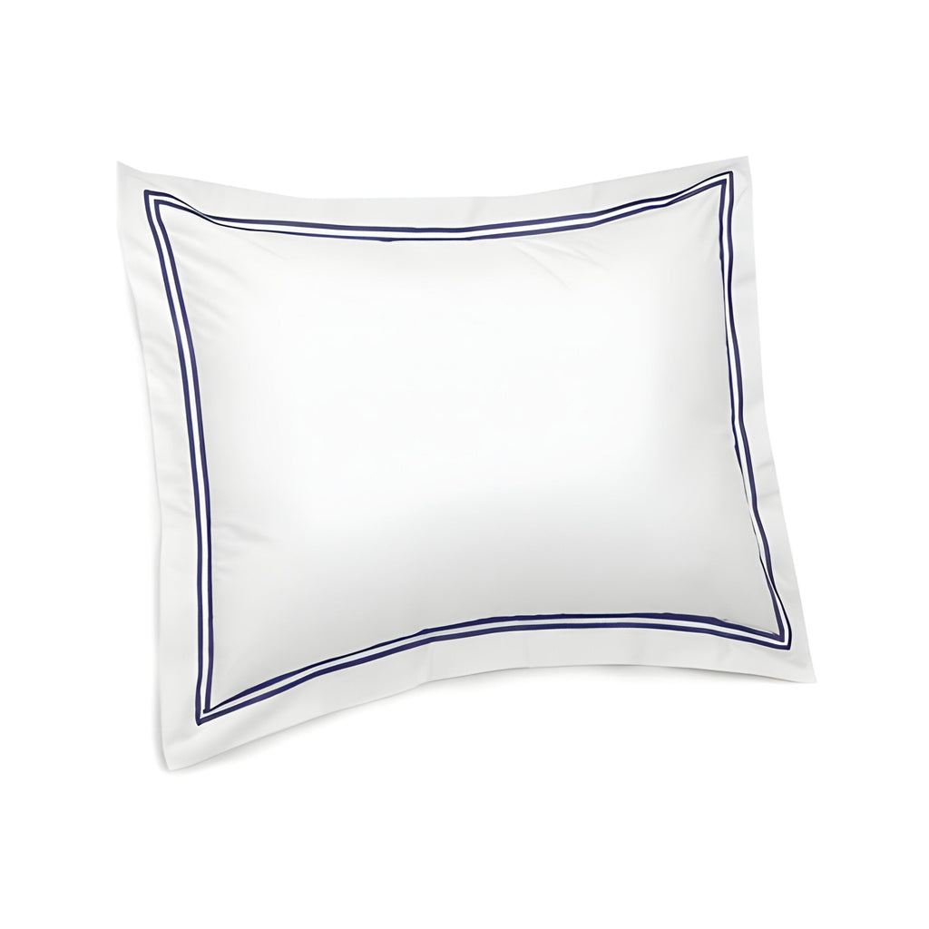400TC Cotton Double Embroidery Sateen Solid Round Duvet Cover Set