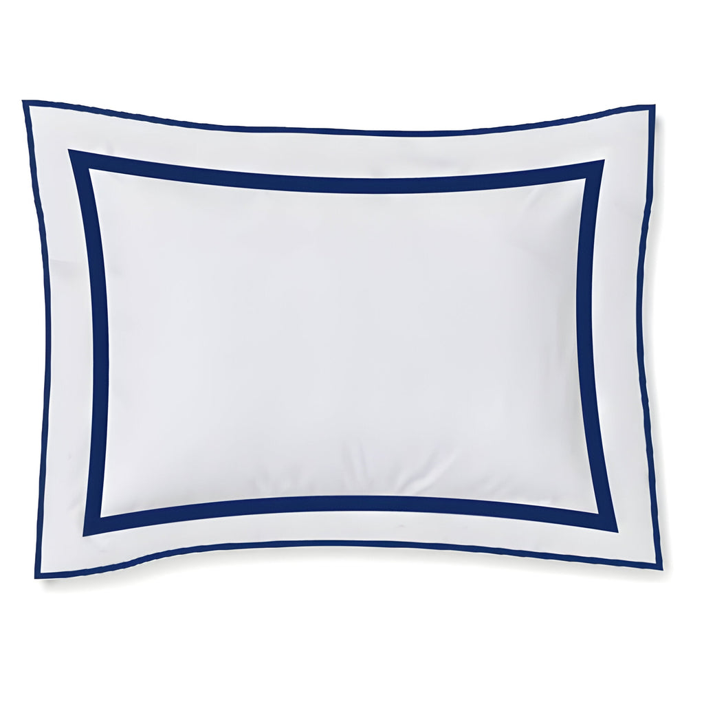 400TC Embroidery & Border Cotton Sateen Solid Duvet Cover Set