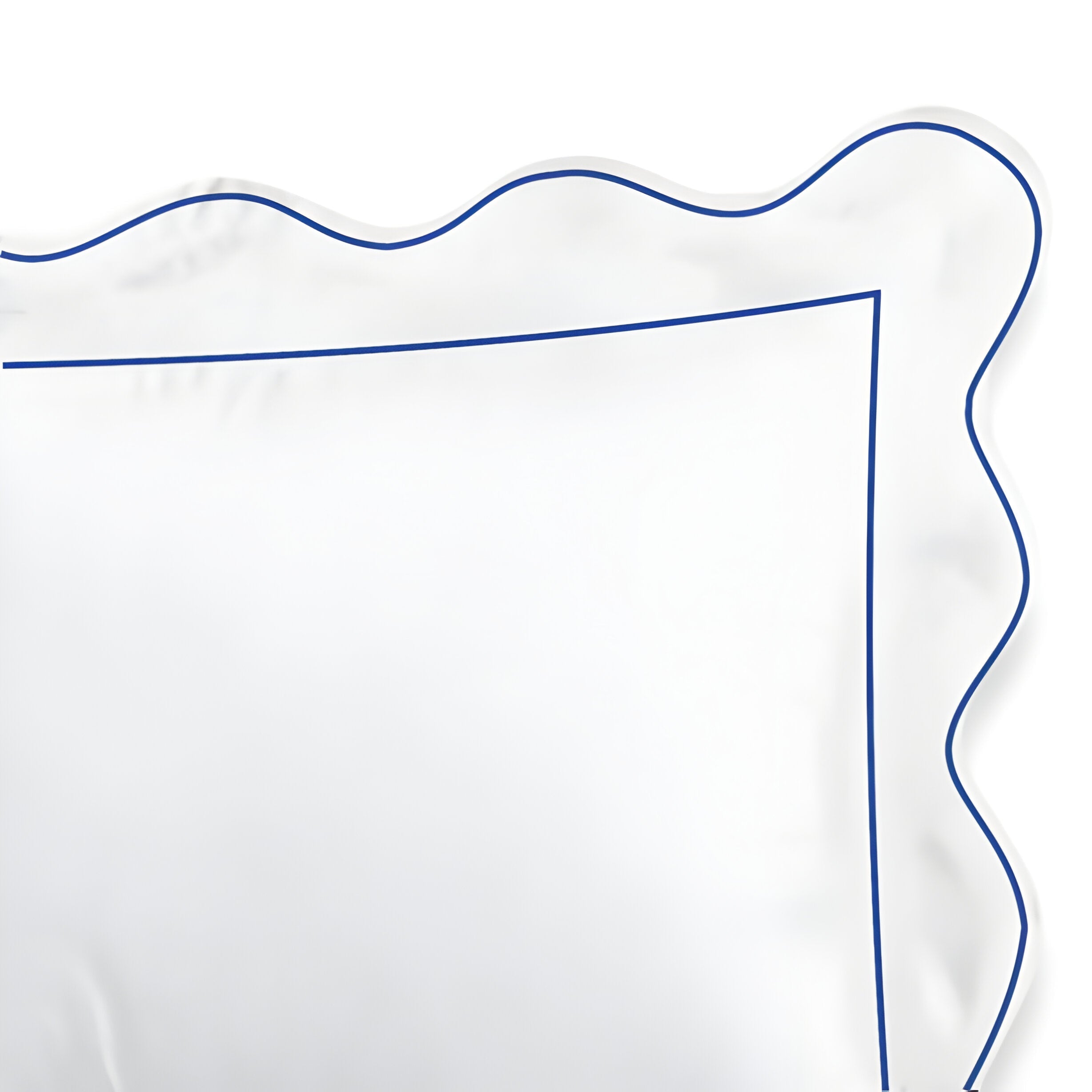 400TC Cotton Scallop Embroidery & Border Sateen Solid Duvet Cover Set