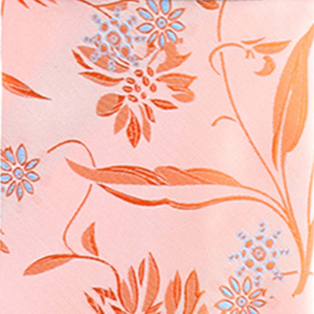 Vittorio Farina Men's Floral Design Necktie & Pocket Square