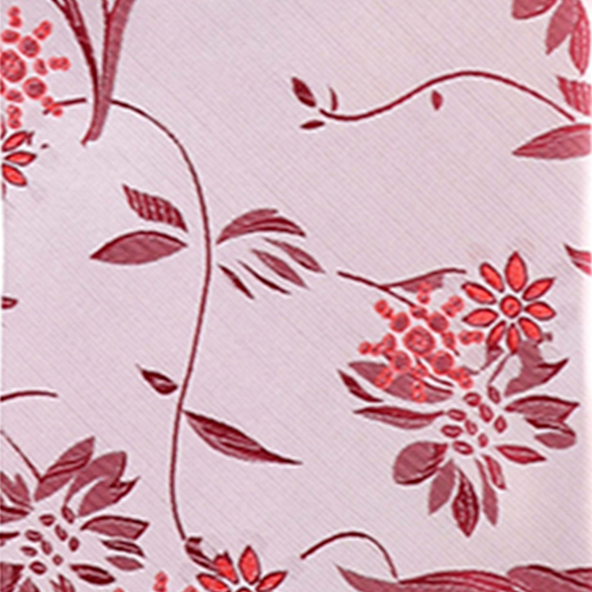 Vittorio Farina Men's Floral Design Necktie & Pocket Square